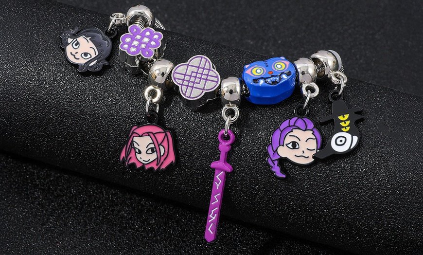 Image 12: KPop Demon Hunter Themed Necklace and Bracelet Set – 5 Pieces