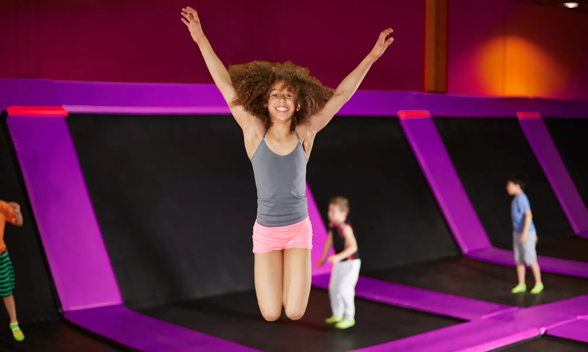 Two Hours of Trampoline Jump Time for One or Two at Jumpoline Family Fun Center (Up to 33%Off)  - Primary Image