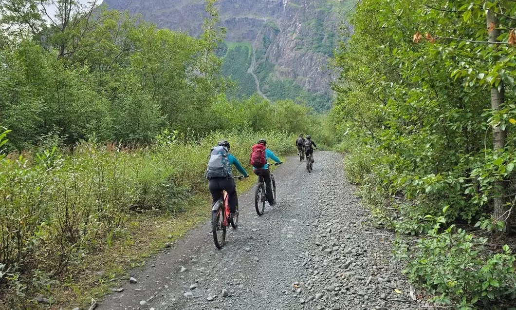 Guided E-Bike Adventure at Eklutna Lake, Alaska