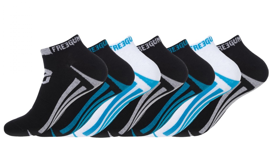Image 1: Lot de 7 paires de chaussettes courtes Freegun