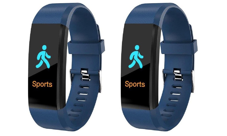 Image 9: One or Two ID115 Plus Fitness Trackers