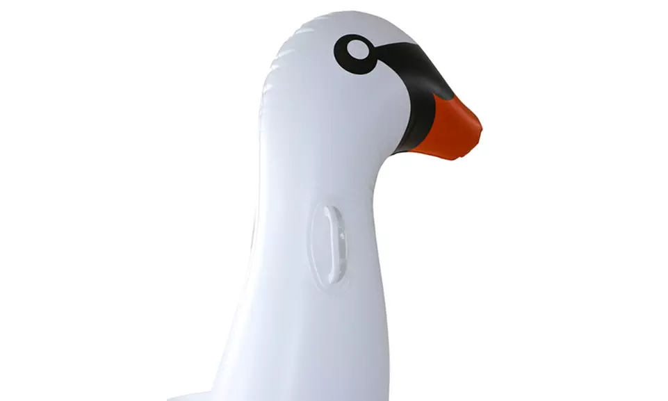 Inflatable Giant 75" White Swan Pool Toy - Second Medium