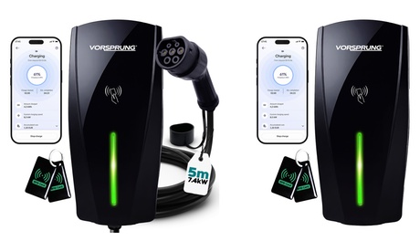Vorsprung Unisex Alpha Max 7.4Kw Ev Charger: Alpha Max (Tethered)