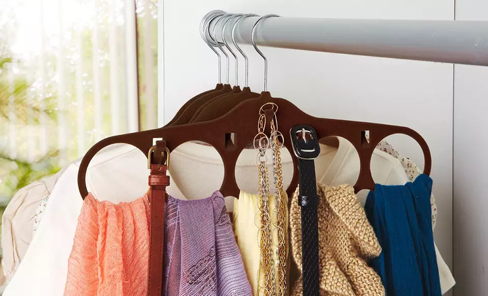 Velvet Hanging Accessory-Organizer 4-Pack. Multiple Colors Available. Free Returns. - Primary Image