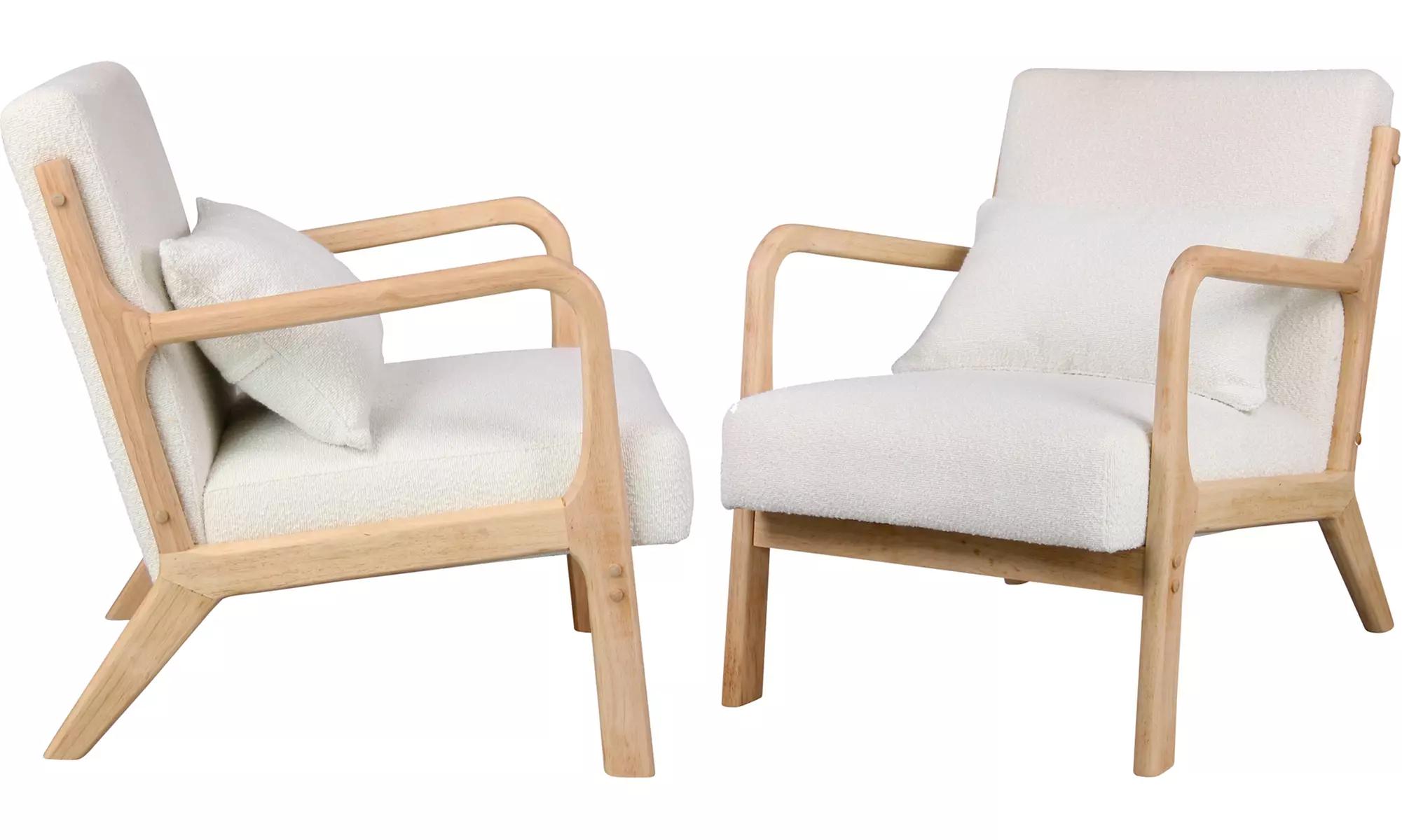 Poltrona in tessuto e legno Zach Doosense