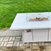 Image 4: Rattan Effect Garden Fire Pit Furniture Set