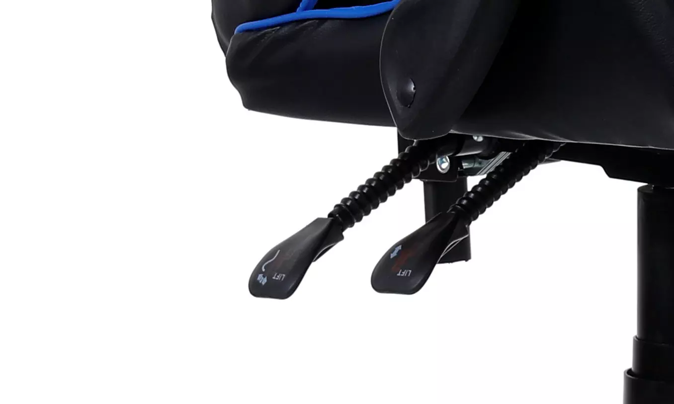 Sedia gaming in similpelle reclinabile e regolabile