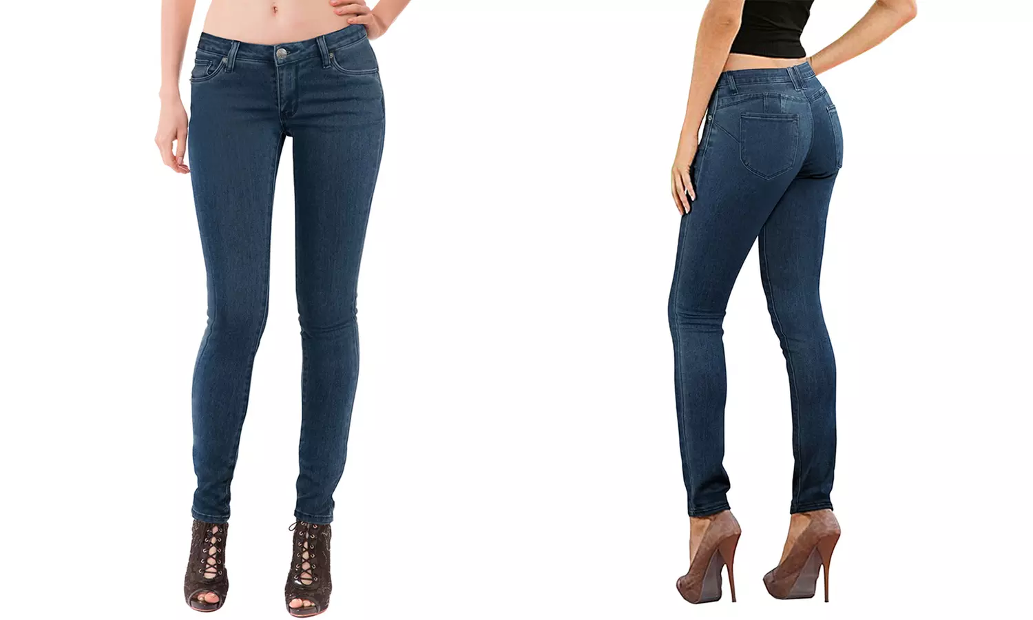 Hybrid & Company Juniors Super Comfy Stretch Bum-Lift Jeans - Second Medium