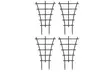 2Pcs Stackable Plant Trellis Climbing Indoor for Potted Plastic Climbing Support - Second Medium