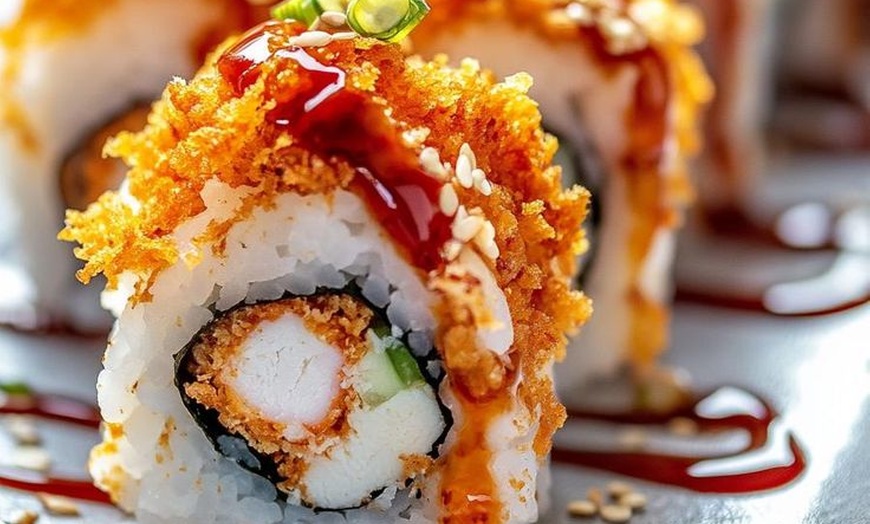 Image 30: Fresh Sushi with traditional Bubble tea Await You at Boba Tigers