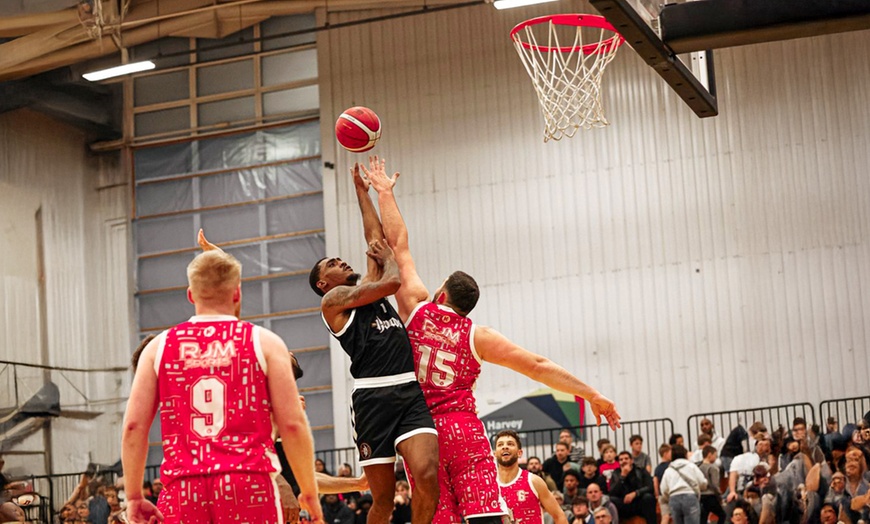 Image 1:  Nottingham Hoods Basketball – Ticket + Hot Dog, Popcorn & Drink