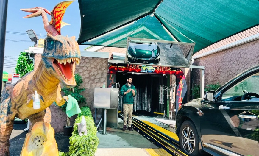 Image 1: Fast and Thorough One Shield Car Wash or One Sparkle Car Wash