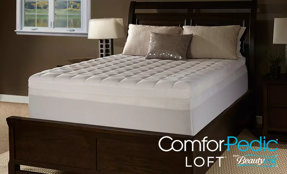ComforPedic Loft 4.5" Quilted Memory Foam Mattress Topper by Beautyrest - Primary Image