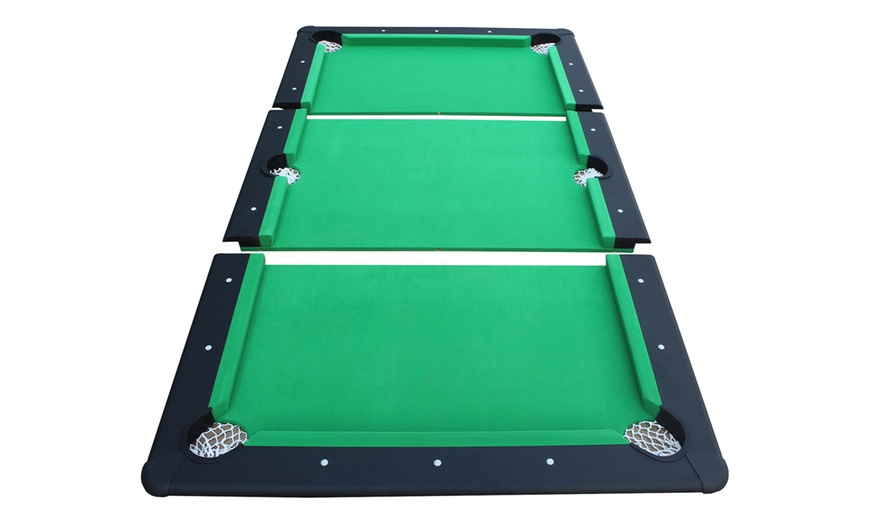 Image 6: Modulaire 3-delige pooltafel met accessoires
