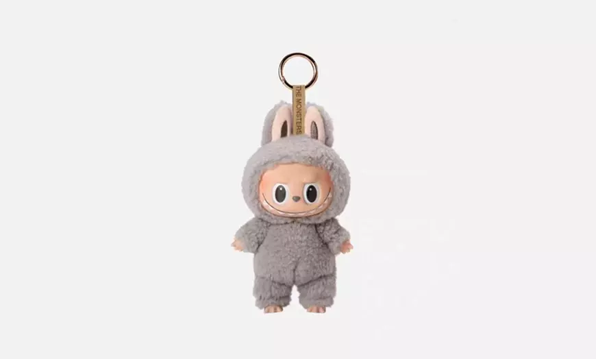 Image 4: Labubu Inspired Plush Monster Doll Keychain Bag Charm