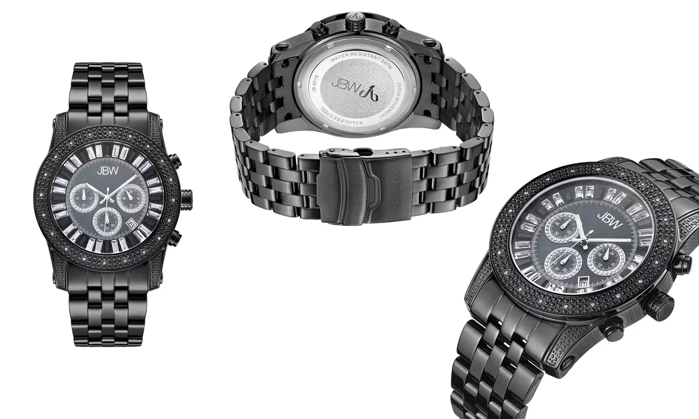 JBW Men's Krypton Genuine Diamond Watch - Second Medium