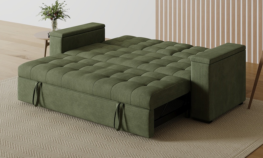 Image 40: Canapé convertible "Tilia" 3 places en tissu Kocoon