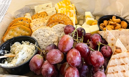 Wine Flight and Food Basket for One Person - Prairie State Winery