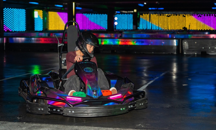 Image 2: Up to $200 to Spend at AU's Longest Indoor Electric Go-Kart Track