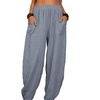 Image 9: Women's Loose Casual Home Harem Pants