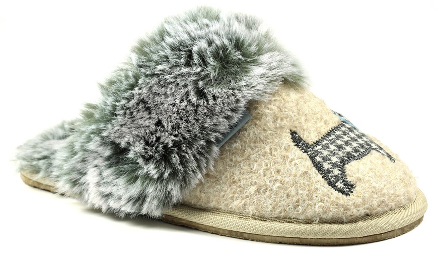 Image 8: Lazy Dogz Dog-Themed Plush Mule Slippers