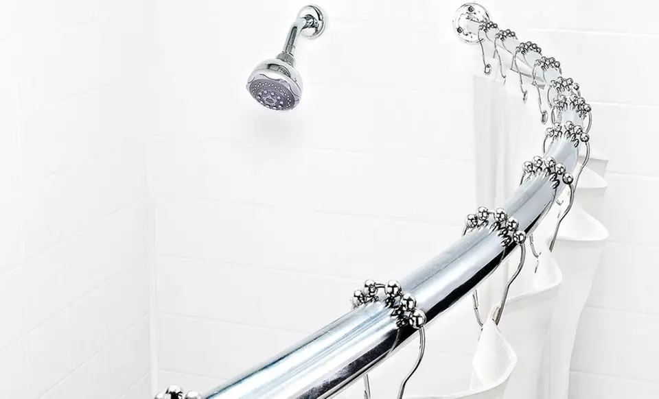 $22.99 for a Bath Bliss 72" Curved Shower-Curtain Rod ($122 List Price). Multiple Finishes. Free Shipping & Returns. - Second Medium