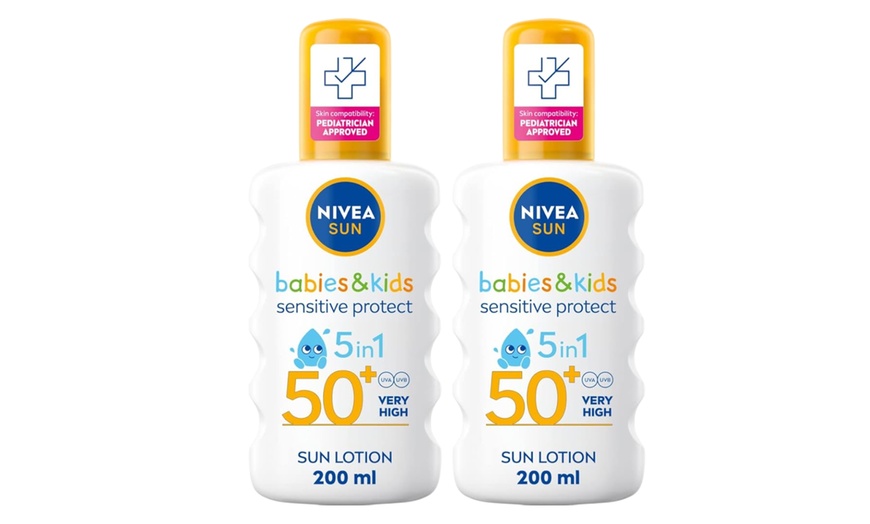 Image 3: Up to Three Packs of Nivea Sun Kids Protect and Sensitive Sunscreen 