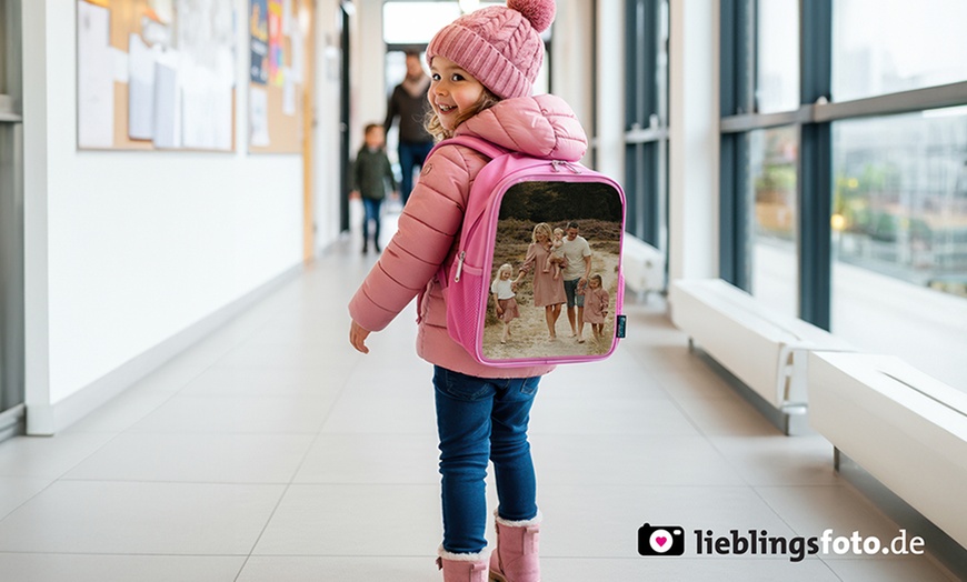 Image 4: Personalisierbarer mit Foto: Rucksack oder Koffer für Kinder
