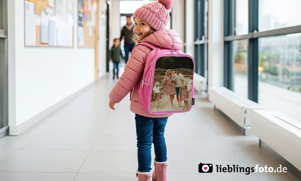Personalisierbarer mit Foto: Rucksack oder Koffer für Kinder