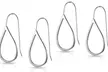 1 ou 2 paires de boucles d'oreilles en argent sterling en forme de goutte de la marque Philip Jones - Second Medium