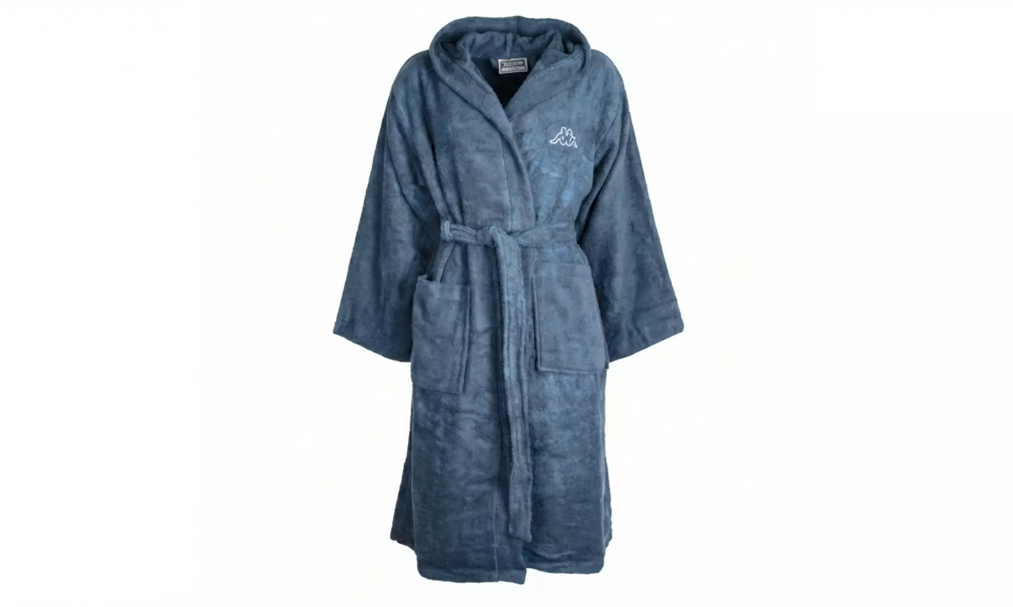 Accappatoio Kappa unisex con cappuccio in 100% spugna di cotone