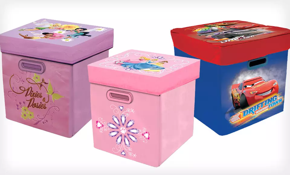 $11.99 for a Disney Cars, Fairies, or Princess Storage Ottoman ($17.49 List Price) - Primary Image