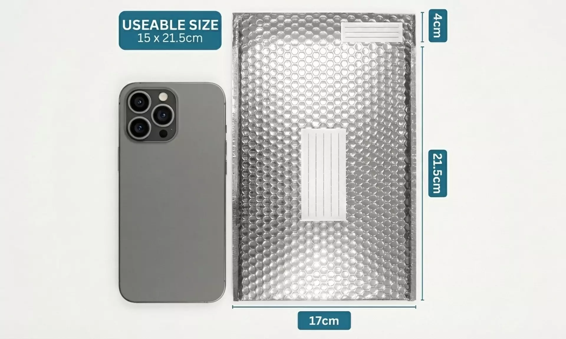 DealBerry 100 Assorted Metallic Bubble Mailers