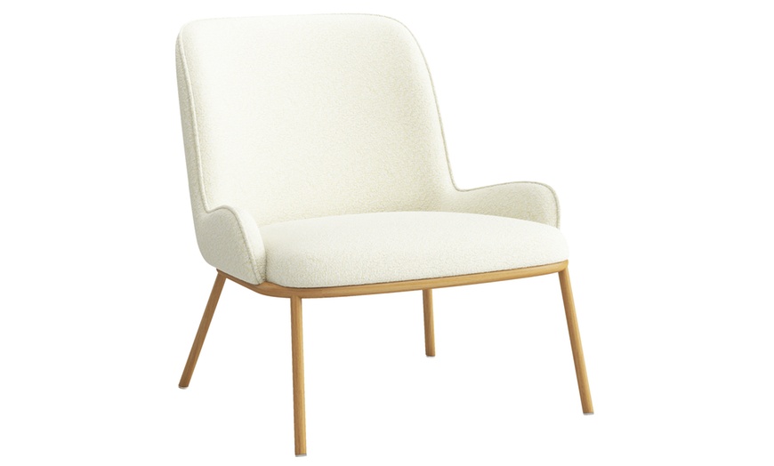 Image 9: Fauteuil vintage "Edvin" en tissu de Doosense