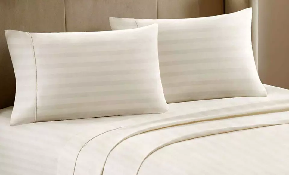 Hotel Grand 6-Piece 600 Thread Count Sheet Set. Multiple Styles and Sizes Available. Free Returns. - Primary Image