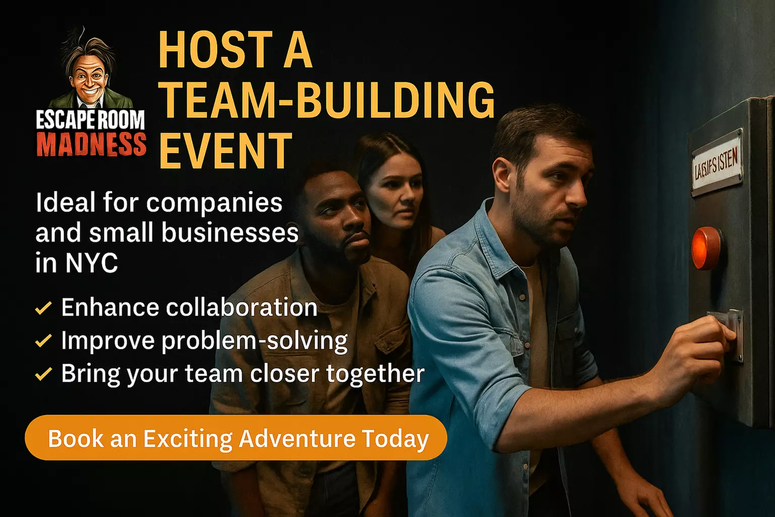 Choice of 6 Unique Escape Rooms; Valid Weekday or Any Day in NYC