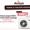 Image 1: Pompe à chaleur Air/Eau par Avisun avec 990€ remboursé en carte cadeau