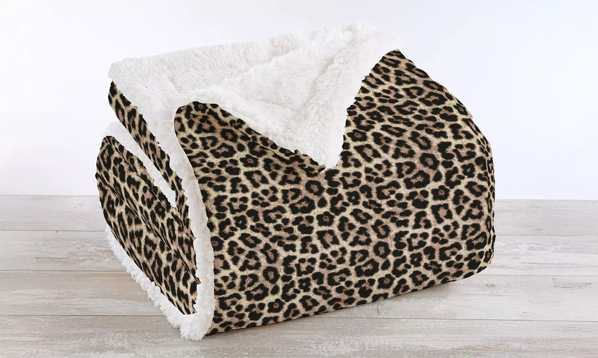 Plaid réversible sherpa et microfibre