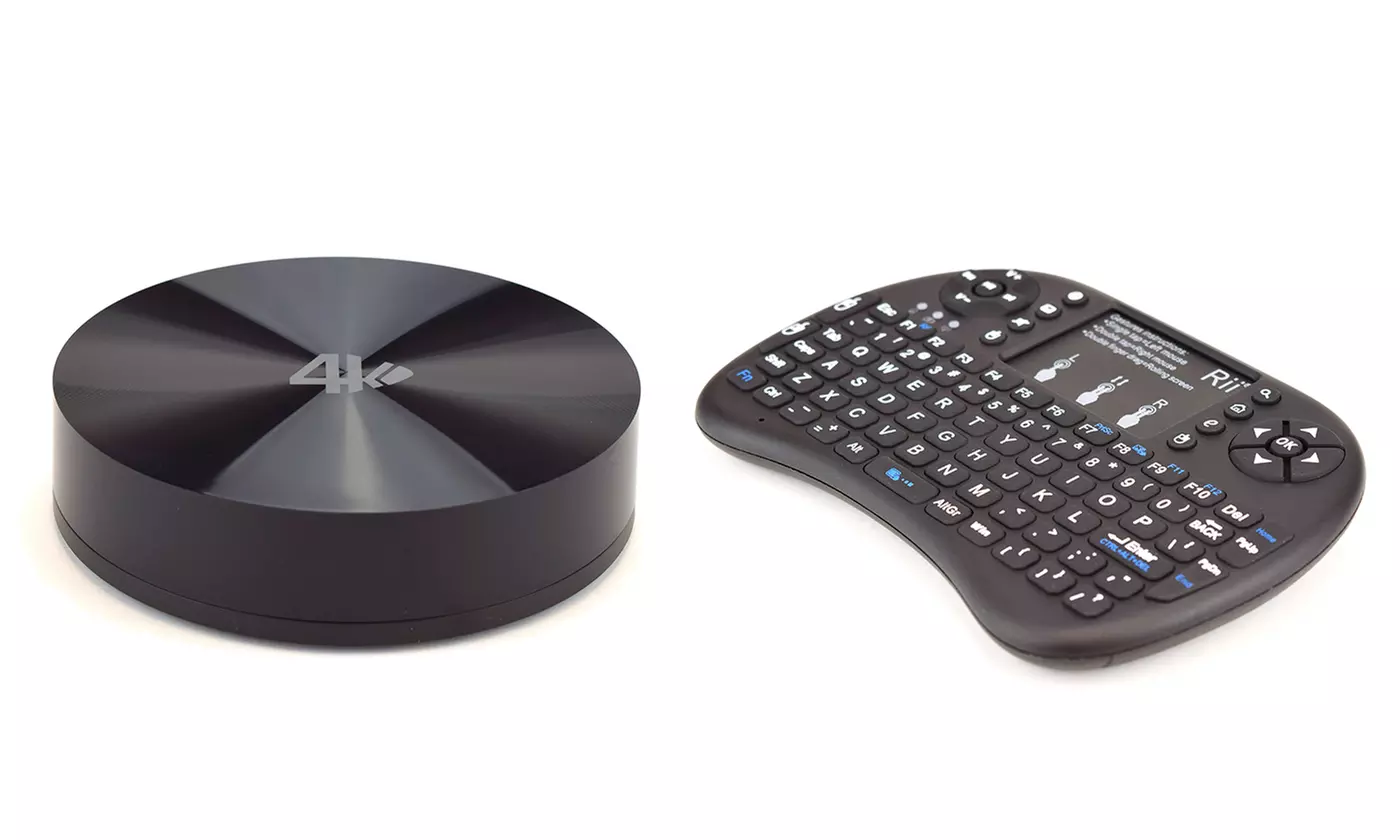 MBox 4K-Capable TV Streaming Box with Optional Wireless Keyboard from $129.99–$149.99 - Primary Image