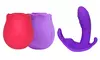 Wireless Waterproof Panty Vibrator & Rose Suction Vibrator Bundle