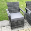 Image 2: Fimous Polyrattan-Gartenmöbel-Set mit rundem Tisch