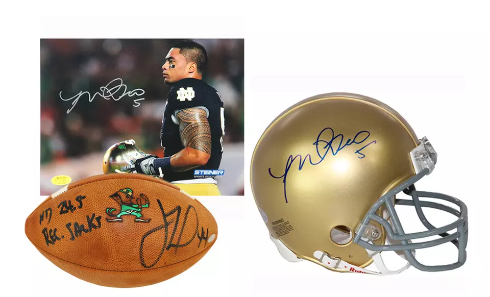 Notre Dame NCAA Football Legends Signed Footballs, Helmets, and Photos  - Primary Image