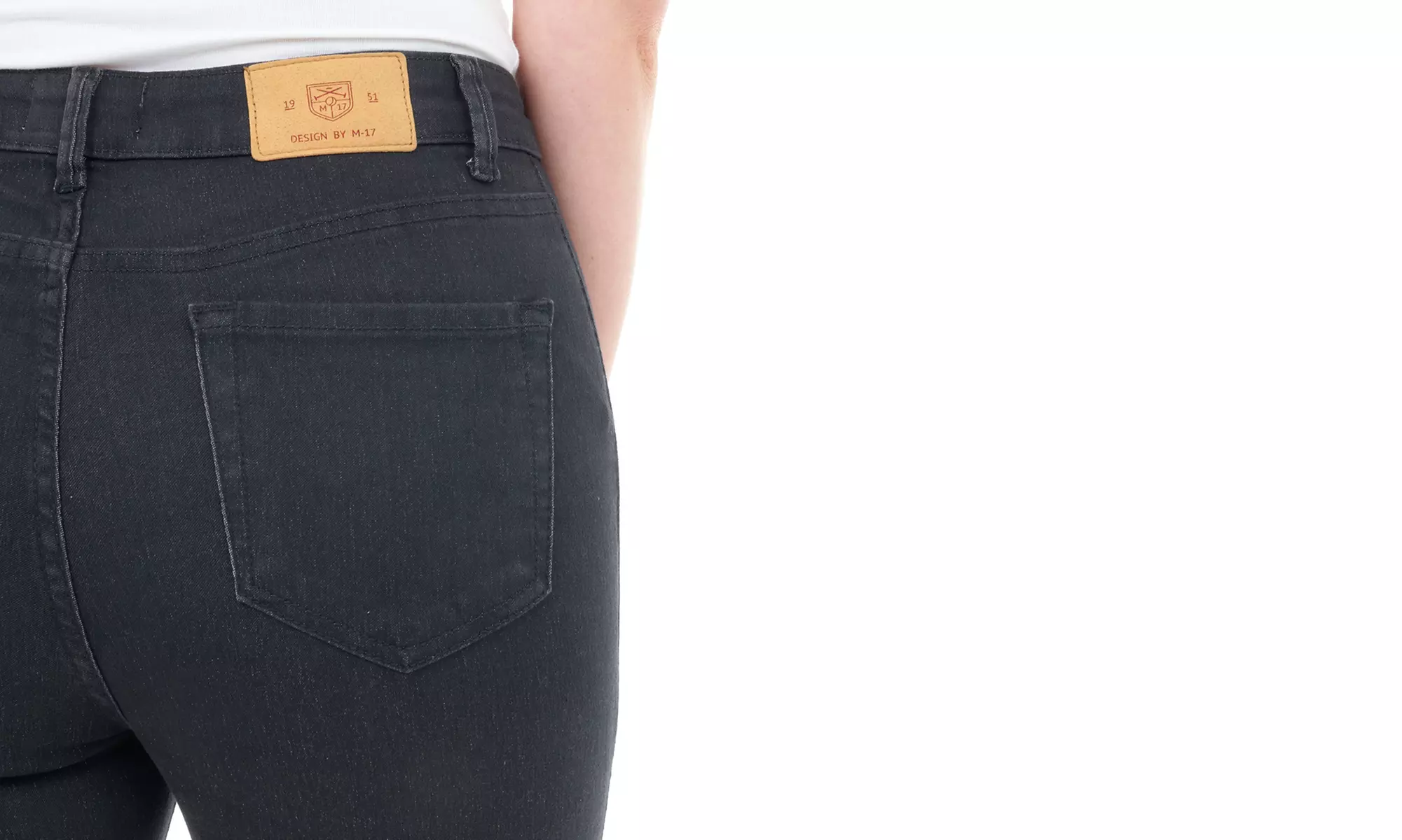 High-Waisted Skinny Fit Denim Jeans