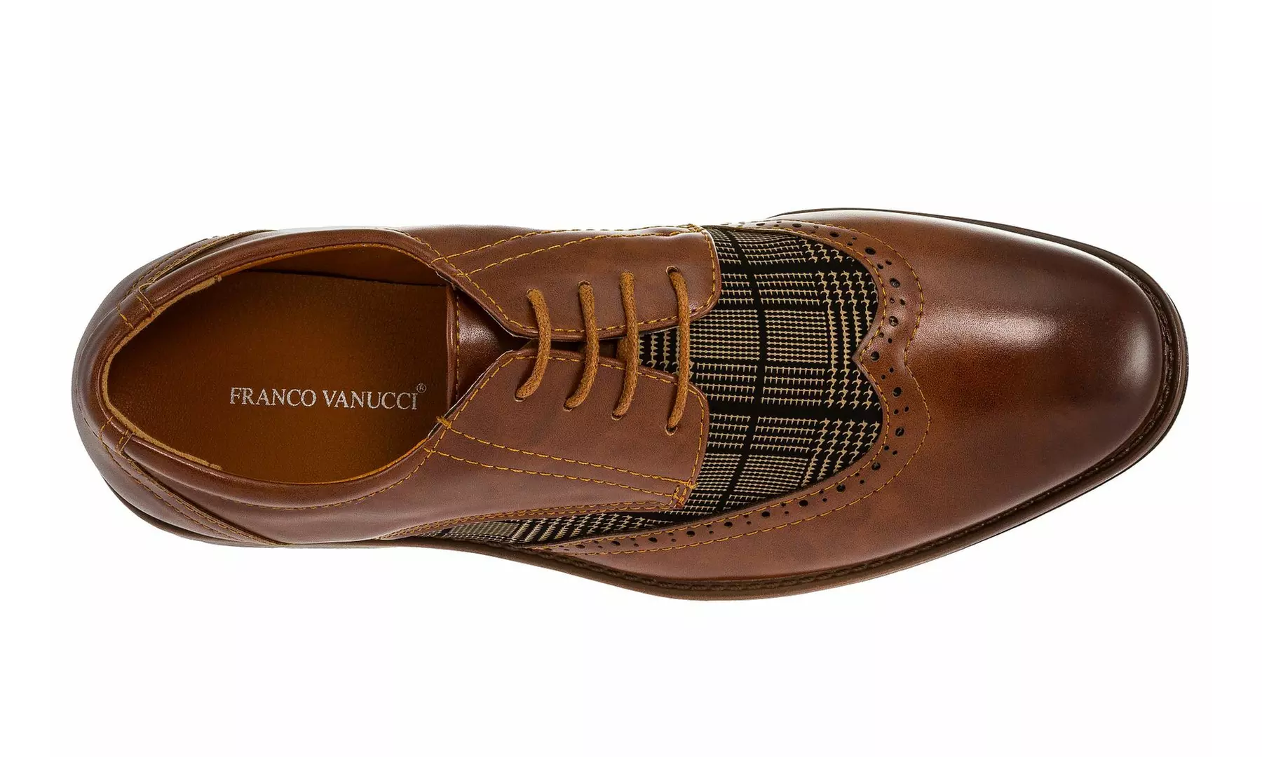 Franco Vanucci Men's Wingtip Lace-up Dress Shoes