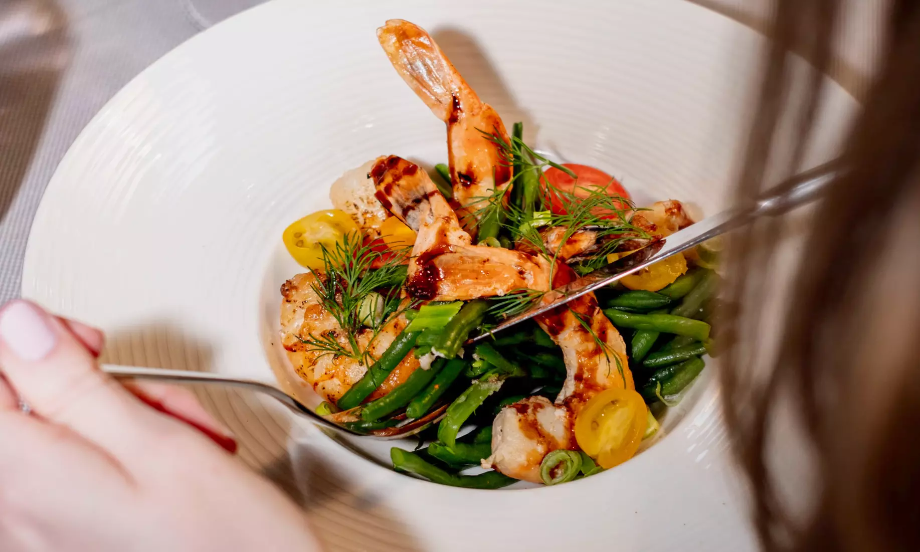 Menu avec entrée et plat ou entrée plat et dessert pour 2 personnes