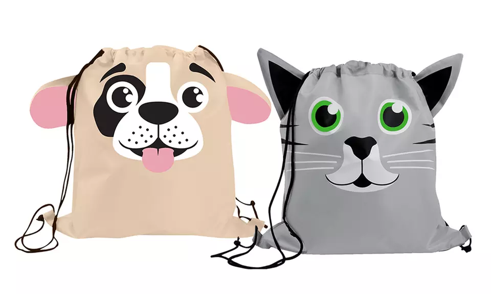 My Kitty and My Doggy Printed Backpacks for Kids - Primary Image