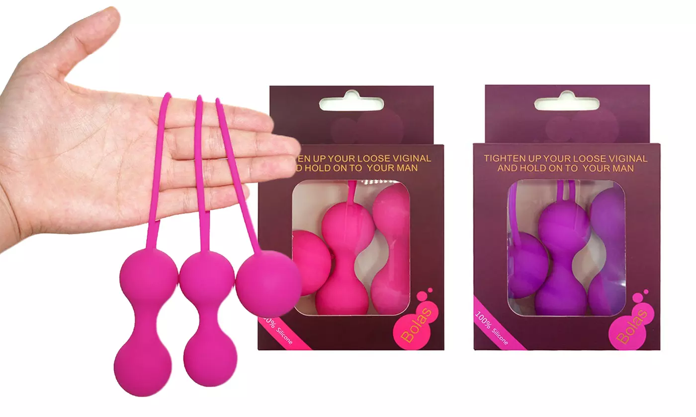 3Pcs/set Silicone Kegal Exercise Balls Tightening Vaginal Muscle Control