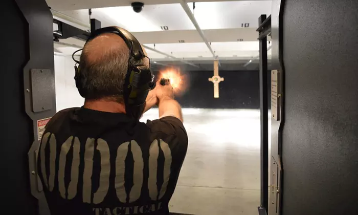 All-Day or Fully Automatic Shooting-Range Package at DCF Guns (Up to 80% Off). Four Options Available. - Primary Image