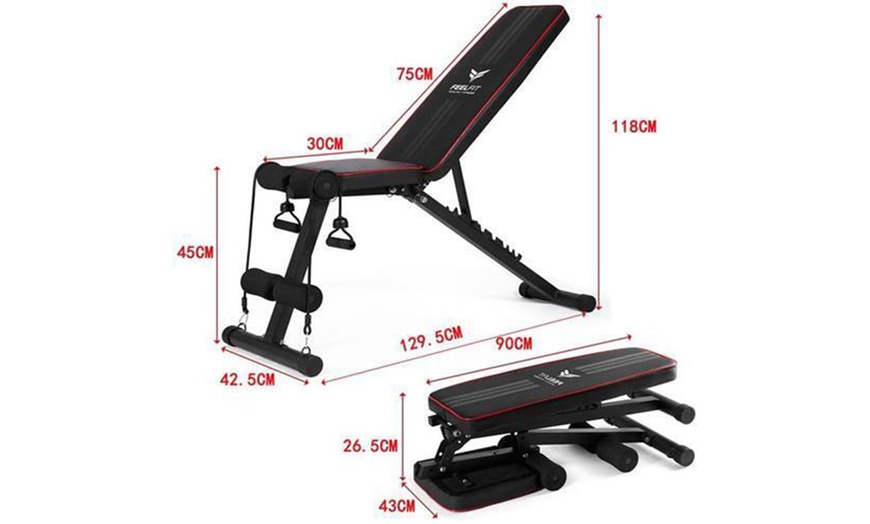 Image 4: Adjustable Weight Bench for Home or Commercial Gym