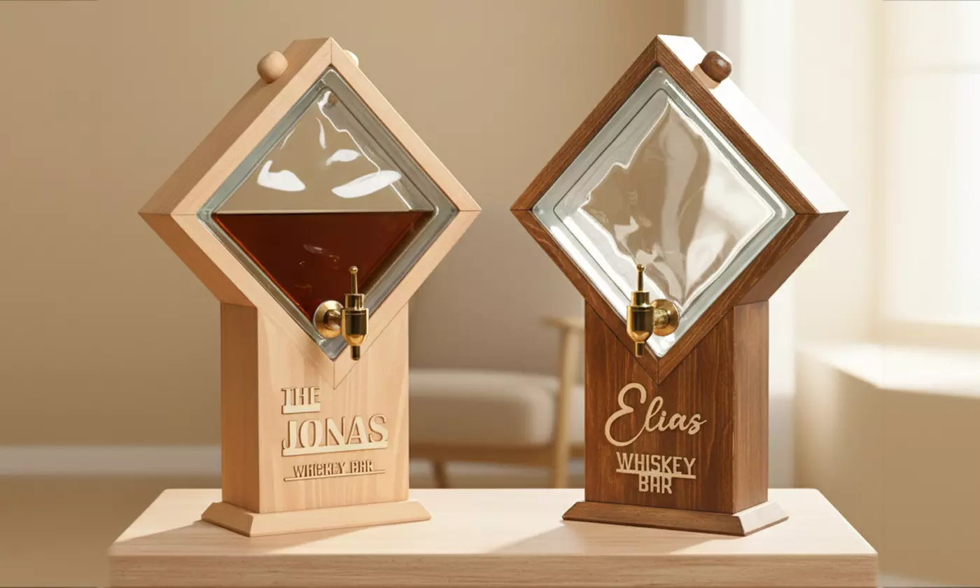 Personalized Whiskey Dispenser - Model 1, 2 or 3